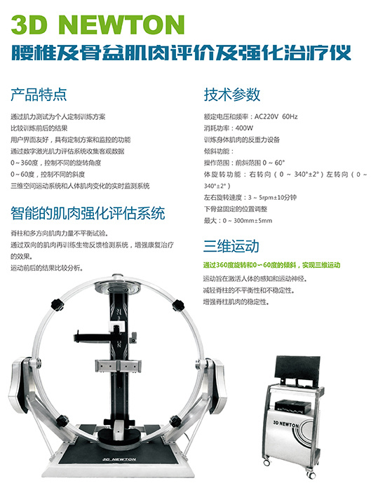 腰椎及骨盆肌肉評測強化系統(tǒng)